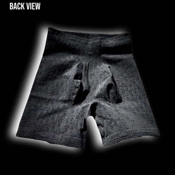 Christian Dior Black Monogram Logo Sheer Biker Girdle Shorts - Picture 8 of 16